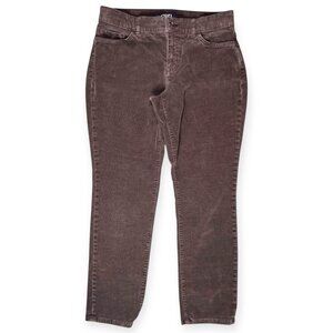 Chaps Petite Gray Straight Leg Pants Size 8P